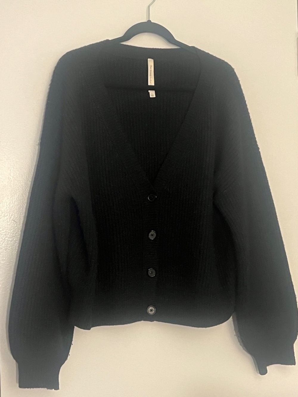 Babaton Black Button-Front V-Neck, Lagoon cardigan
